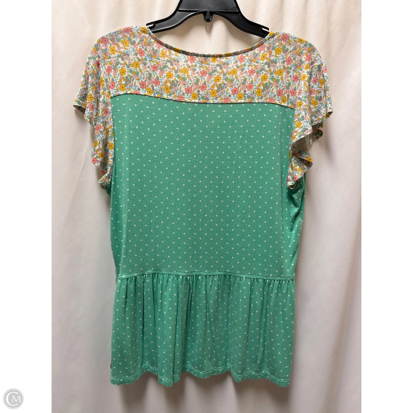 Top Short Sleeve By Matilda Jane In Green, Size: M