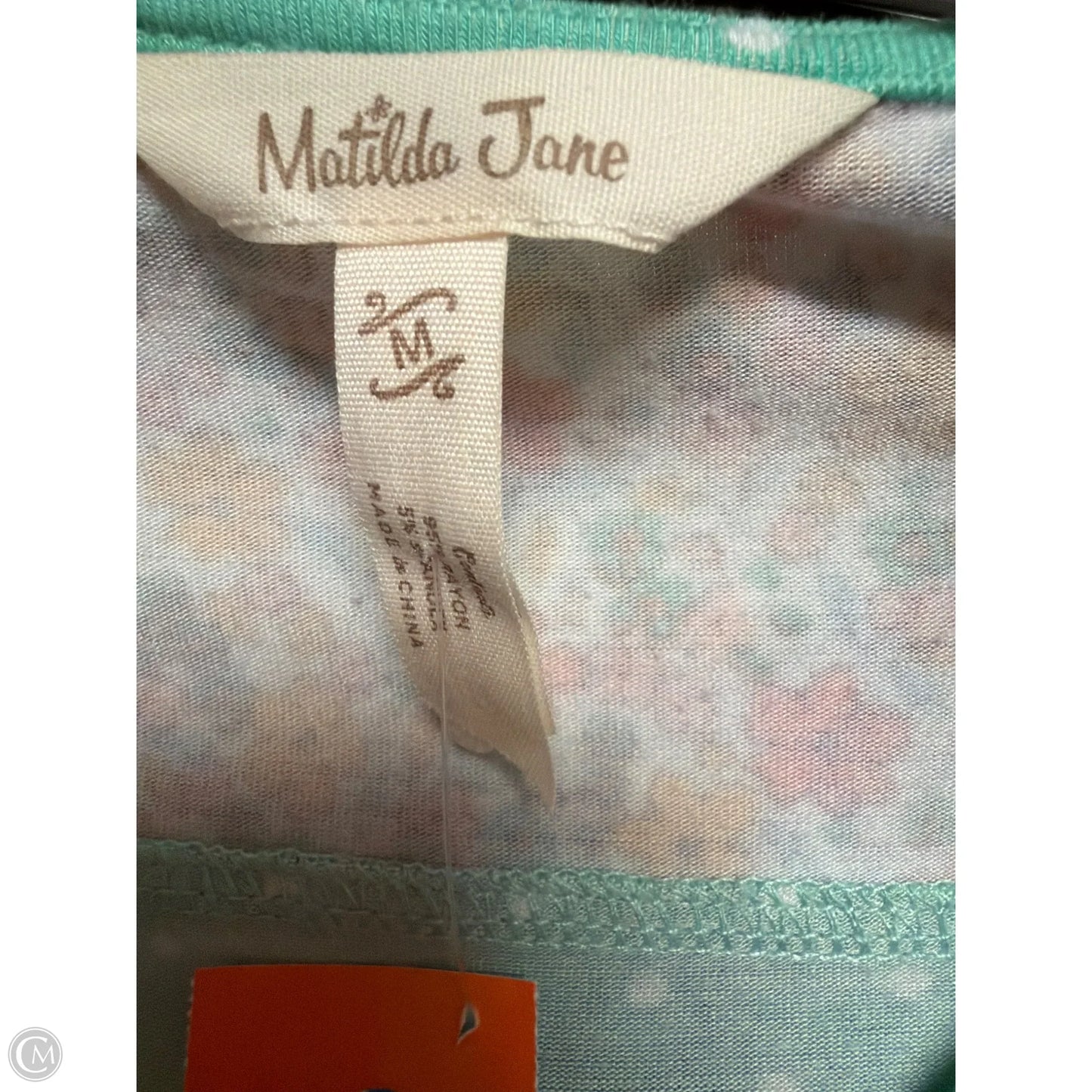 Top Short Sleeve By Matilda Jane In Green, Size: M