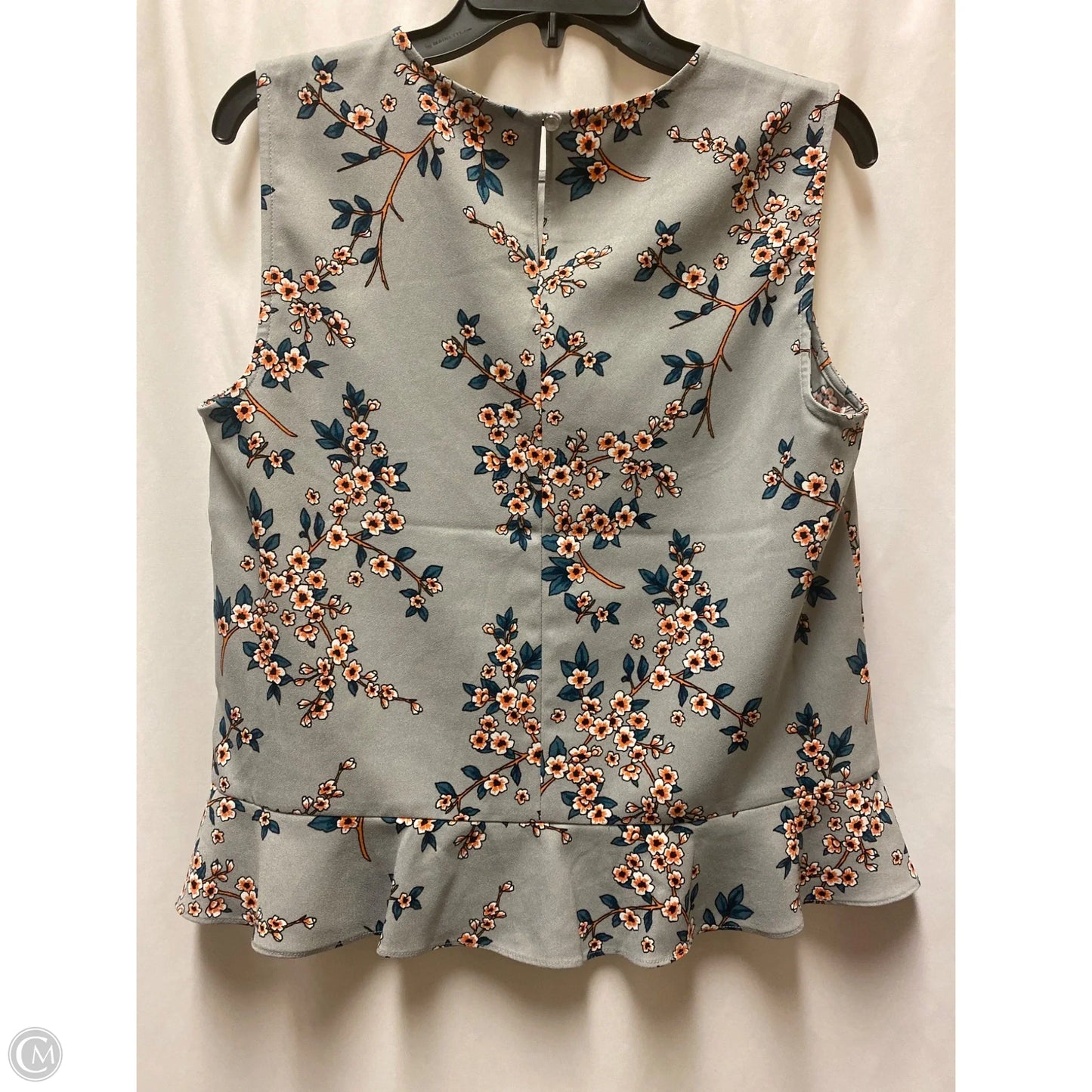 Top Sleeveless By Banana Republic In Grey, Size: M