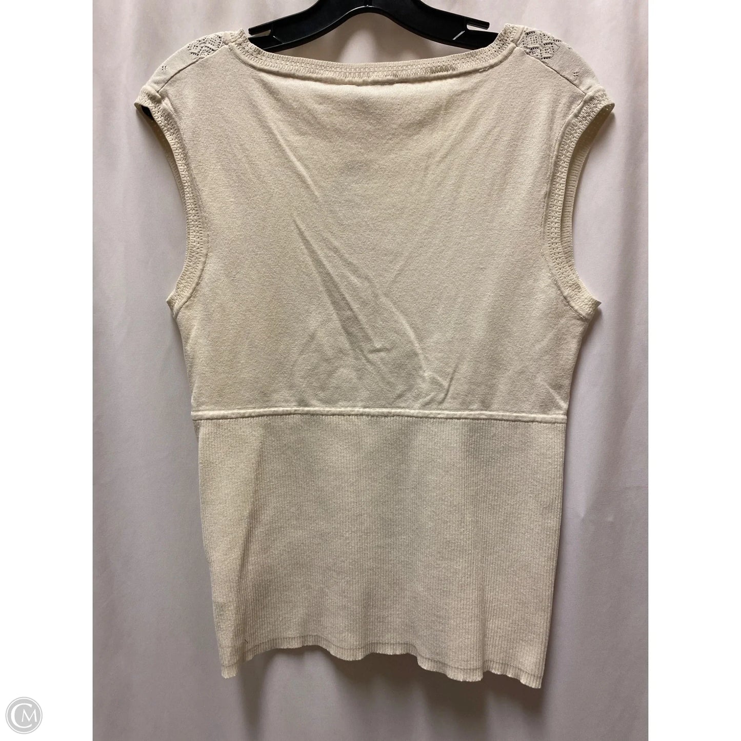 Top Sleeveless By Bandolino In Beige, Size: L