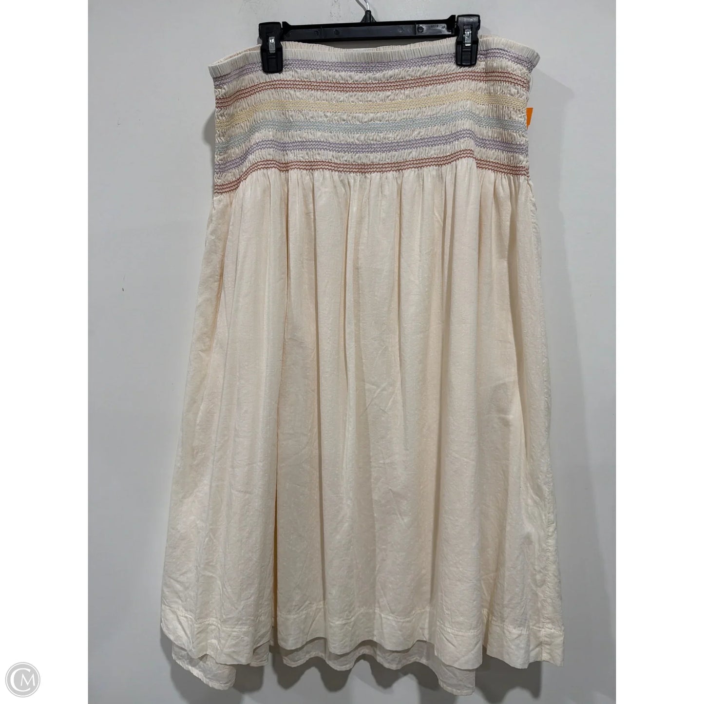 Skirt Maxi By Clothes Mentor In Cream, Size: Xxl