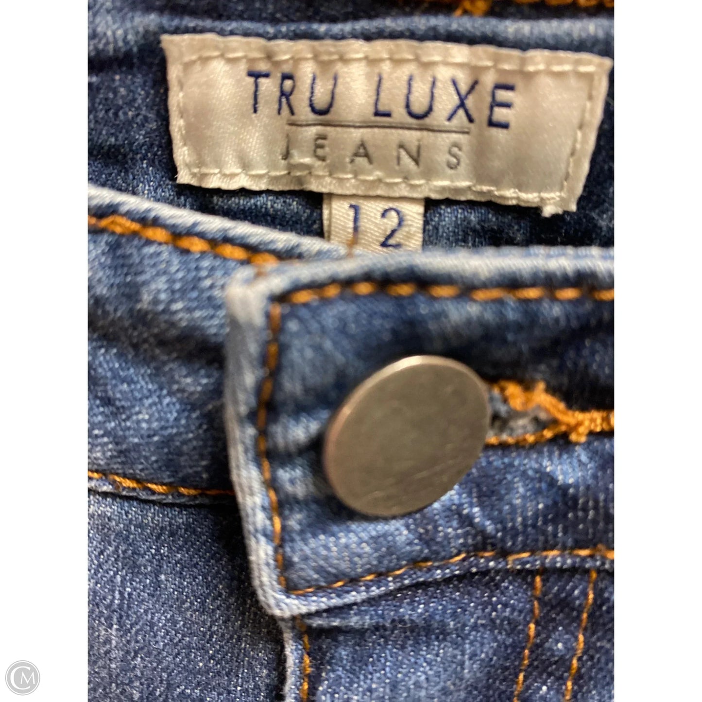 Jeans Straight By Clothes Mentor In Blue Denim, Size: 12