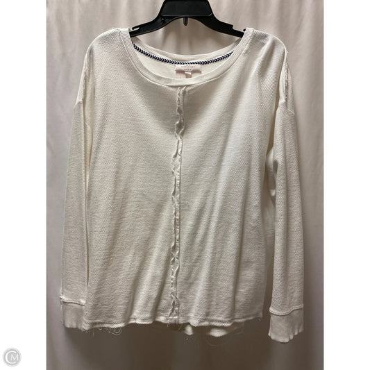 Top Sleeveless By New Directions In White, Size: L