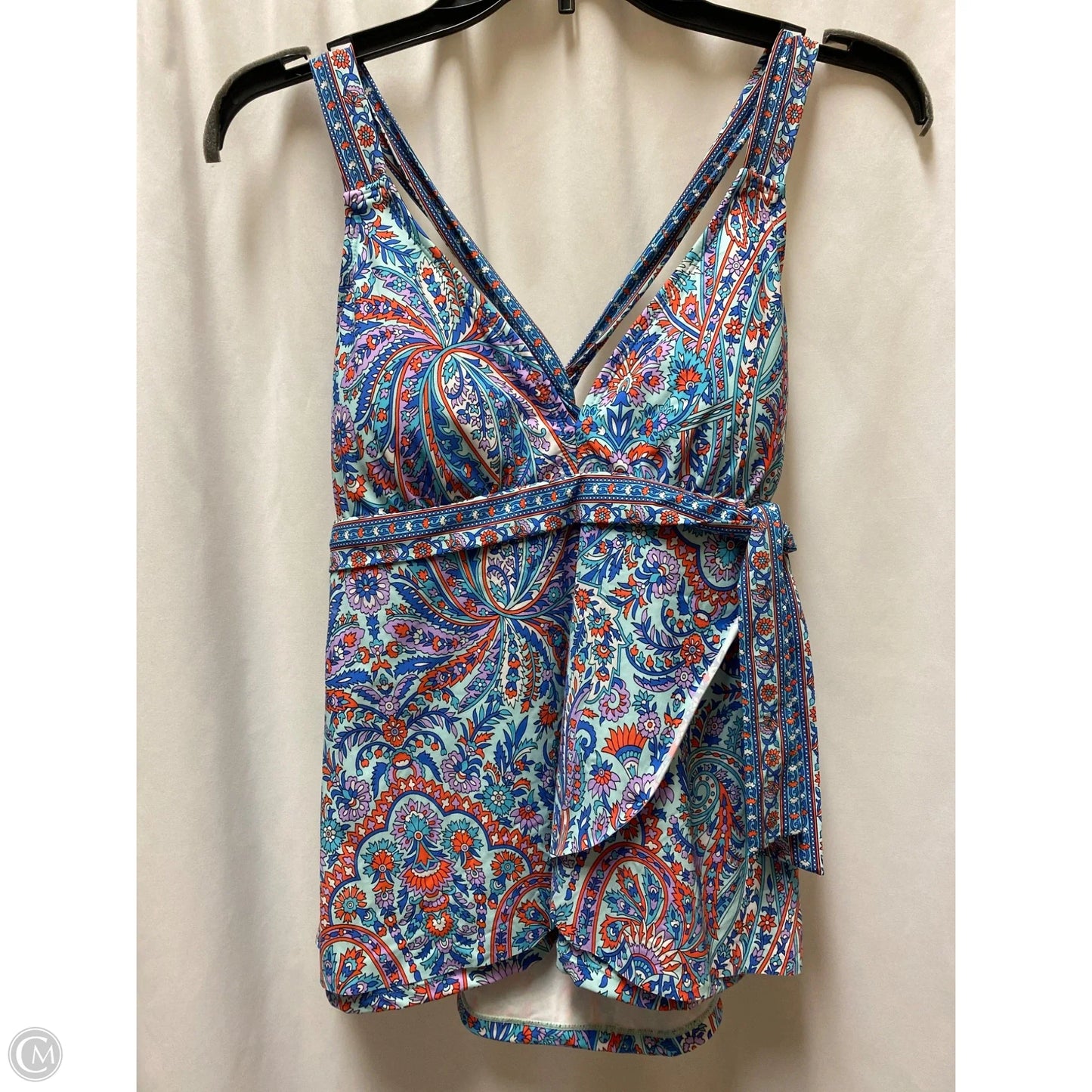 Swimsuit Top By Alex Marie In Blue, Size: L