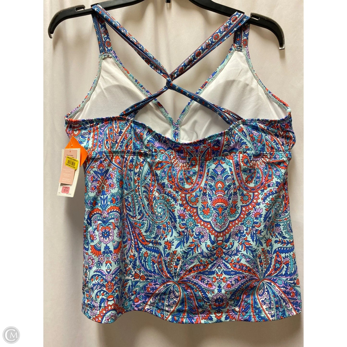 Swimsuit Top By Alex Marie In Blue, Size: L