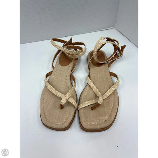 Sandals Flats By A New Day In Tan, Size: 7