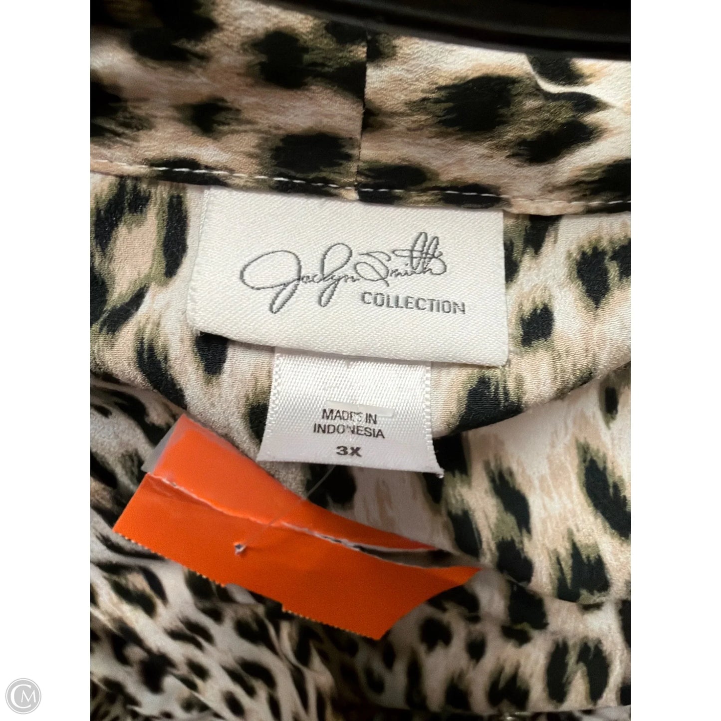Top Sleeveless By Jaclyn Smith In Animal Print, Size: 3x