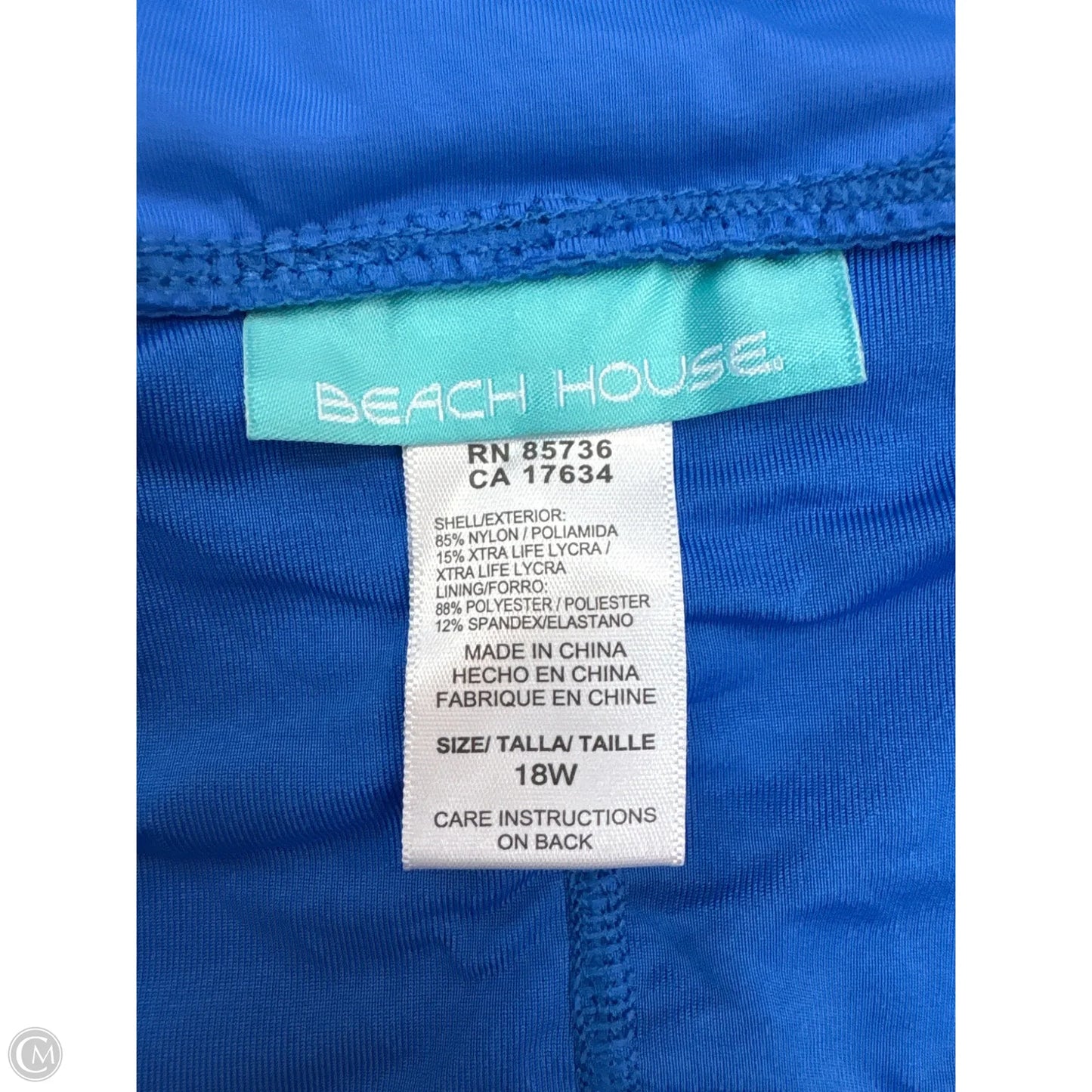 Swimsuit Bottom By Clothes Mentor In Blue, Size: 18