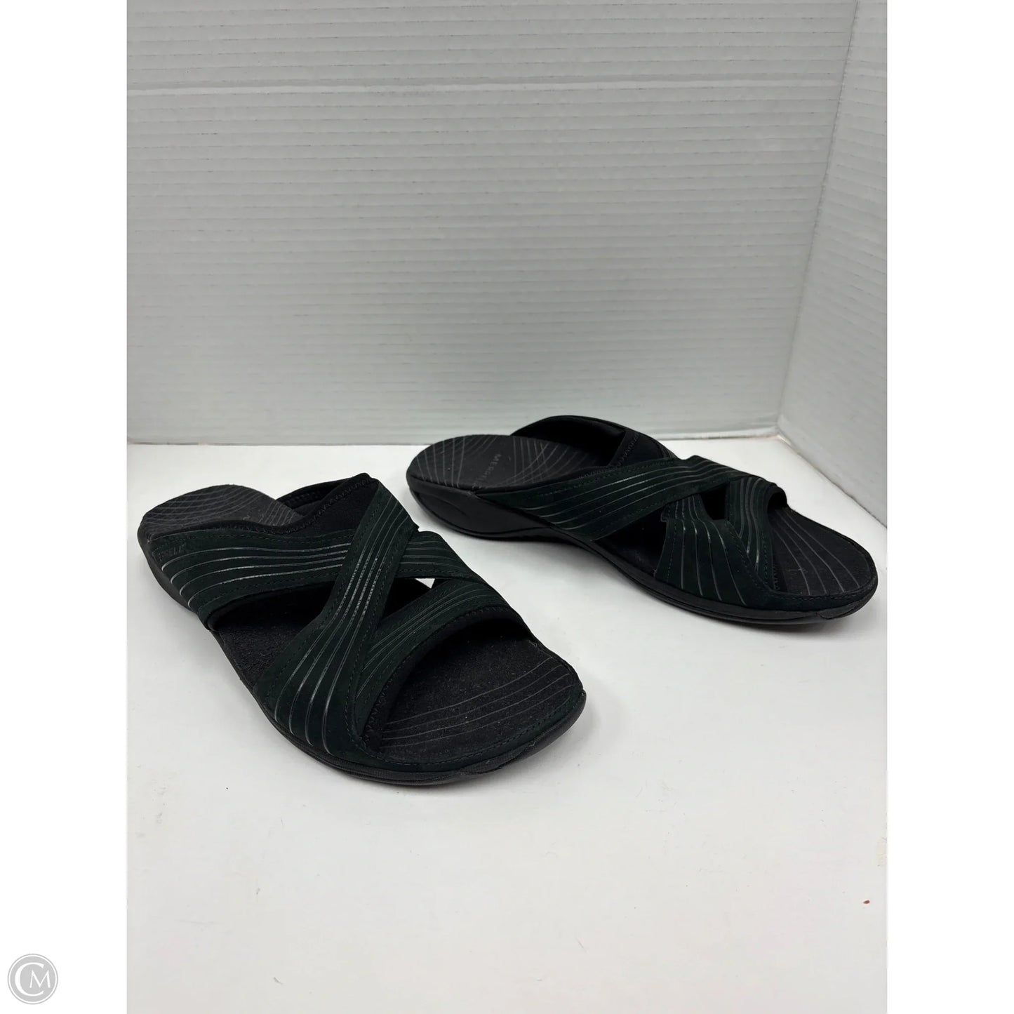 Sandals Flats By Merrell In Black, Size: 9