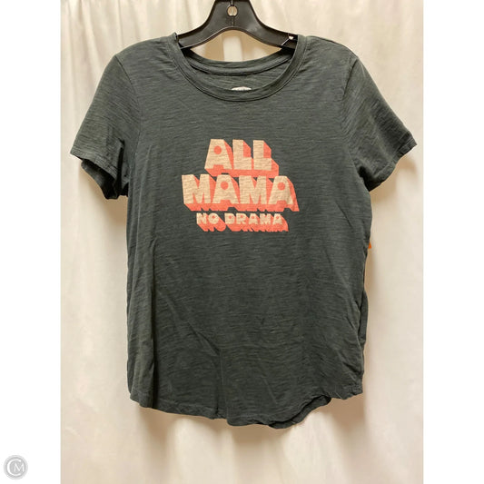 Top Short Sleeve By Old Navy In Grey, Size: M