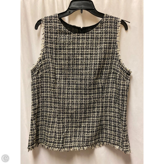 Top Sleeveless By Ann Taylor In Black, Size: L