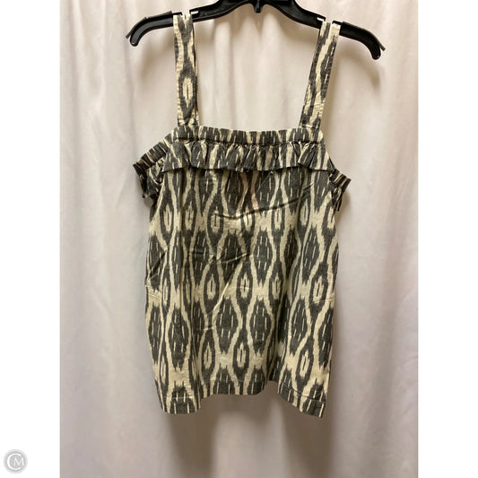 Top Sleeveless By J. Crew In Cream, Size: L