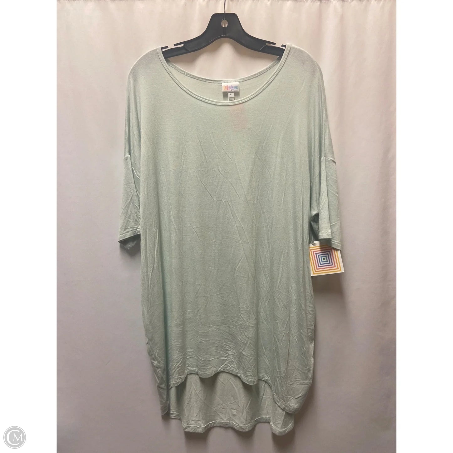 Top Short Sleeve By Lularoe In Green, Size: L