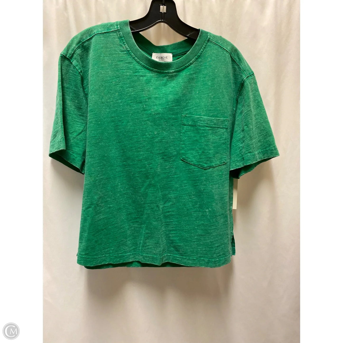Top Short Sleeve By Evereve In Green, Size: M