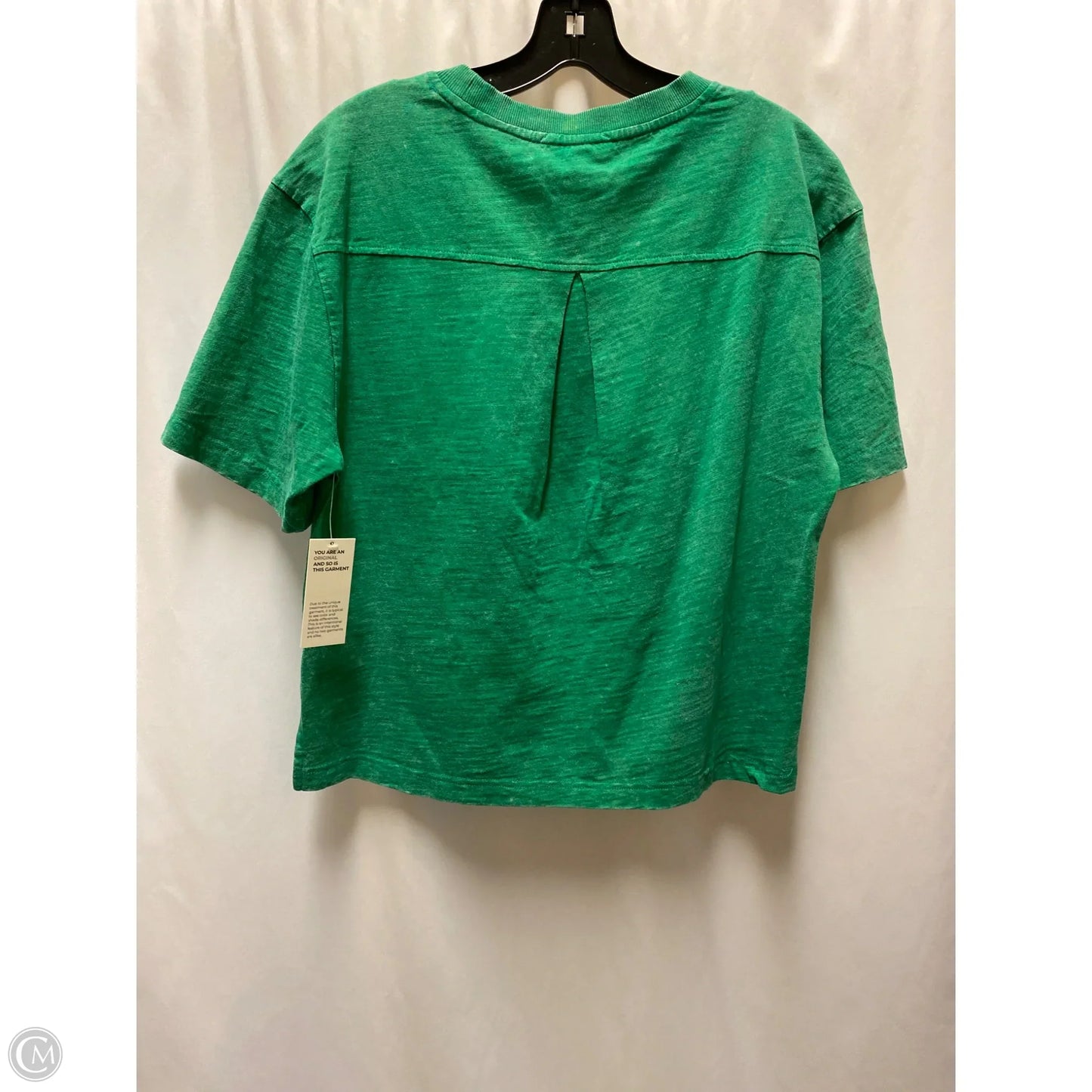 Top Short Sleeve By Evereve In Green, Size: M