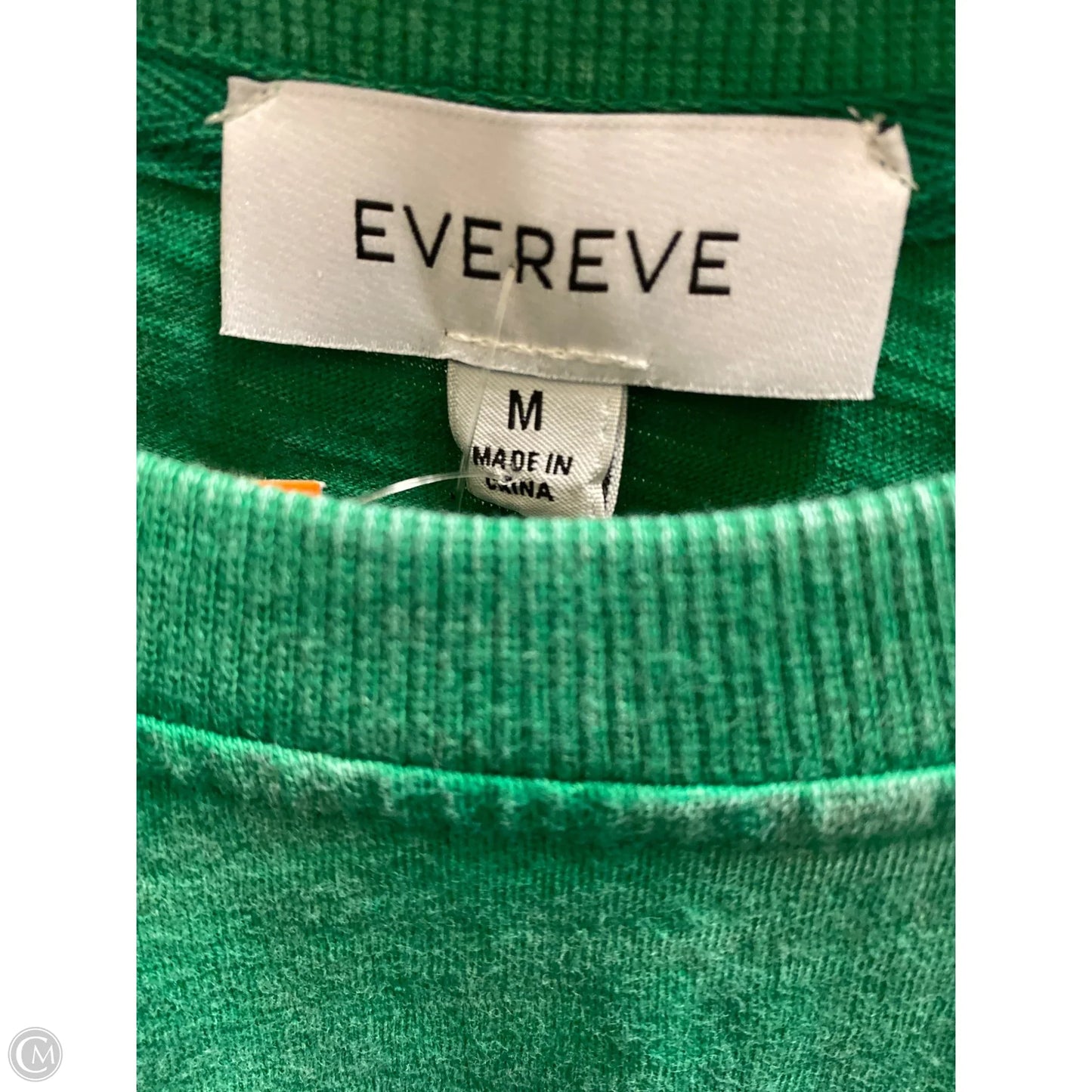 Top Short Sleeve By Evereve In Green, Size: M