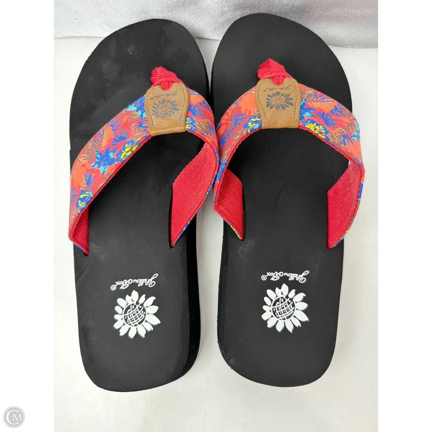 Sandals Flip Flops By Yellow Box In Peach, Size: 8