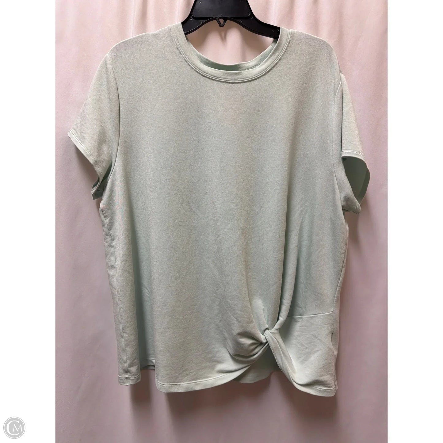 Top Short Sleeve By Skechers In Green, Size: Xxl