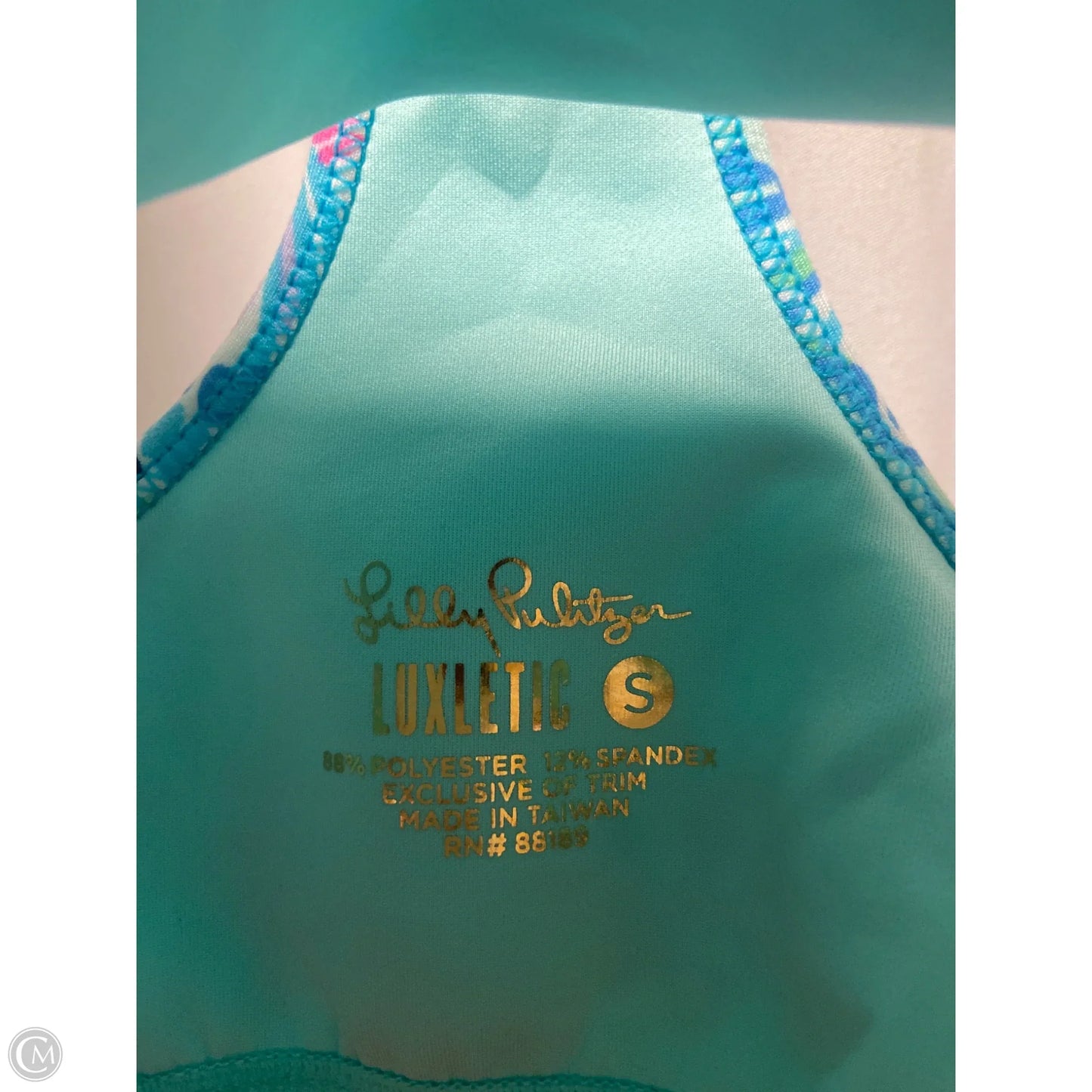Top Short Sleeve Designer By Lilly Pulitzer In Blue, Size: S