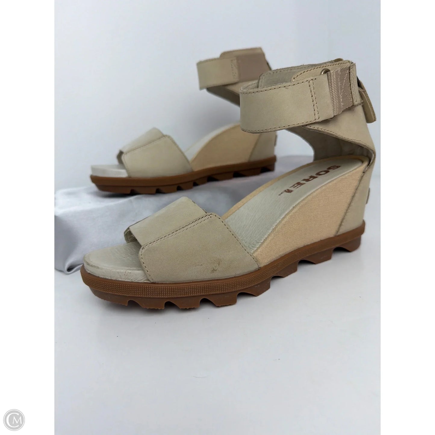 Sandals Flats By Sorel In Beige, Size: 9