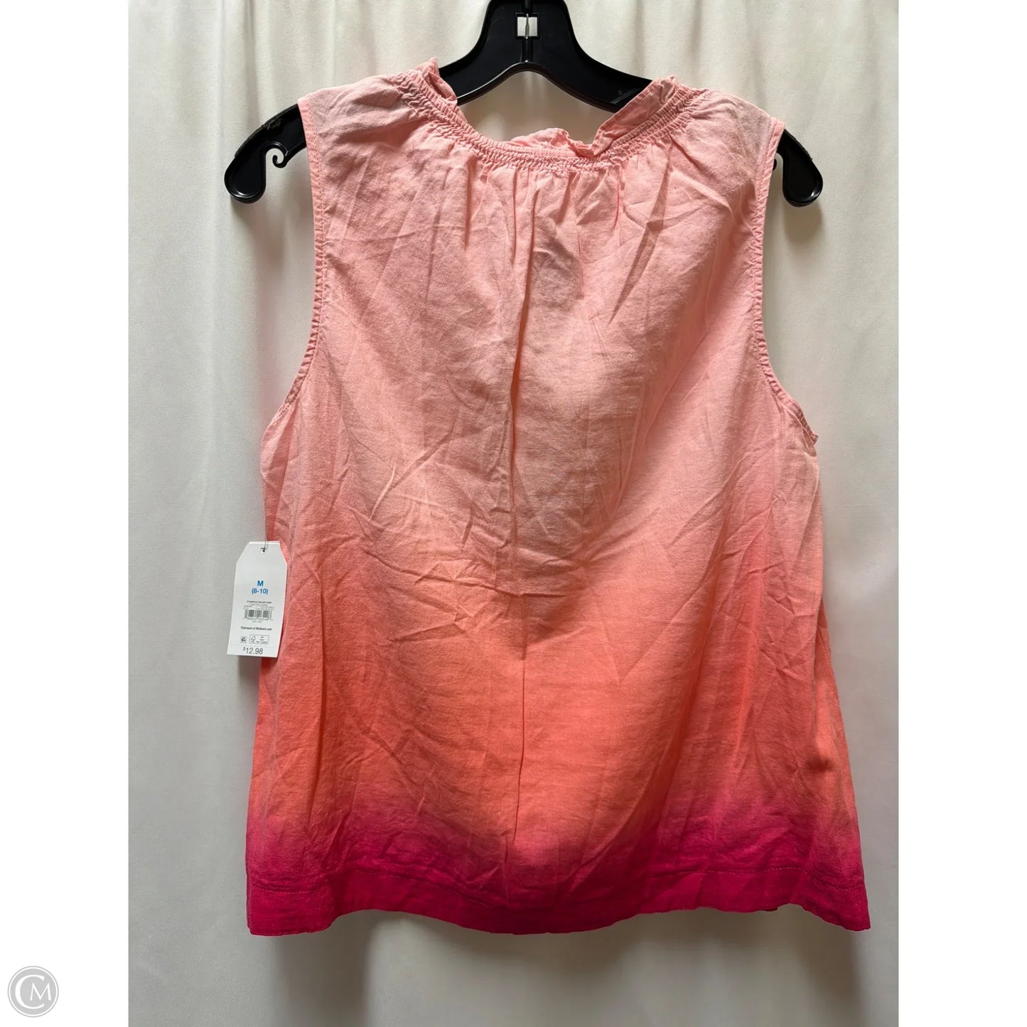 Top Sleeveless By Time And Tru In Pink, Size: M