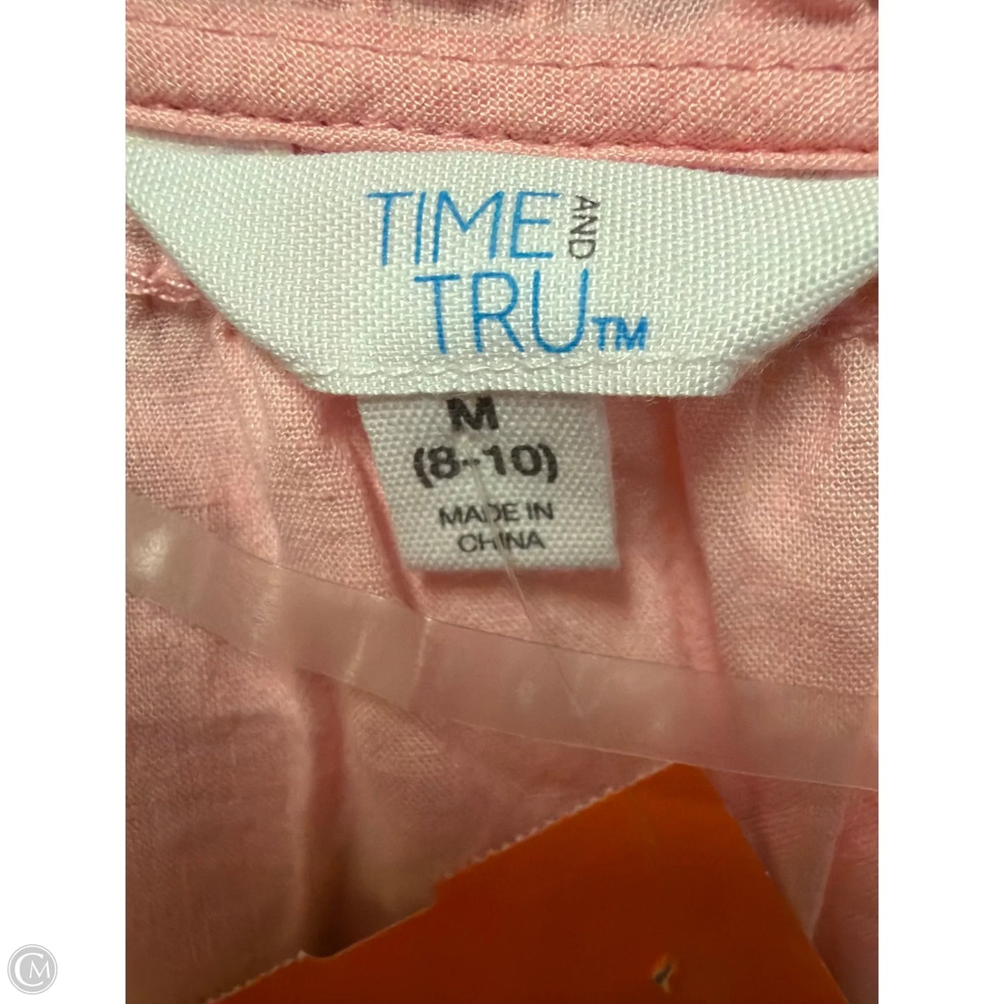 Top Sleeveless By Time And Tru In Pink, Size: M