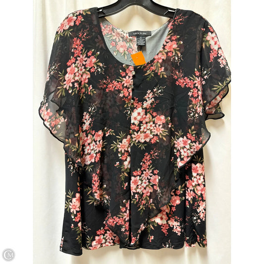 Top Short Sleeve By Clothes Mentor In Pink, Size: Xl