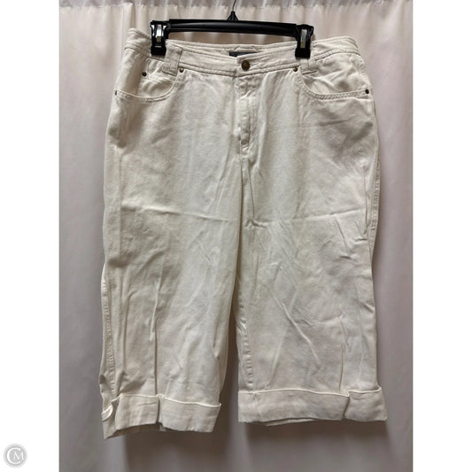 Capris By Liz Claiborne In White, Size: 16