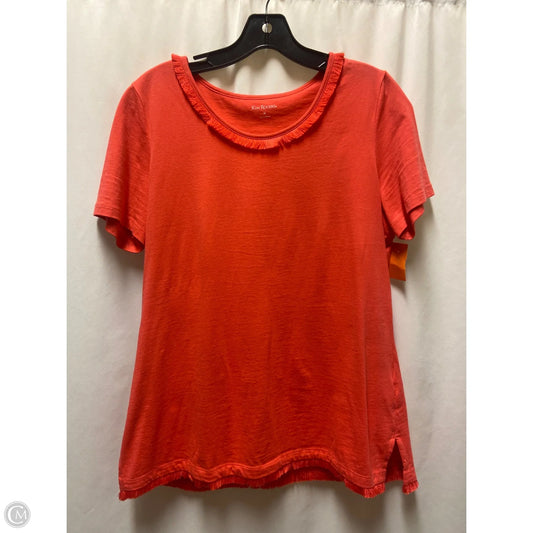 Top Short Sleeve By Kim Rogers In Pink, Size: M