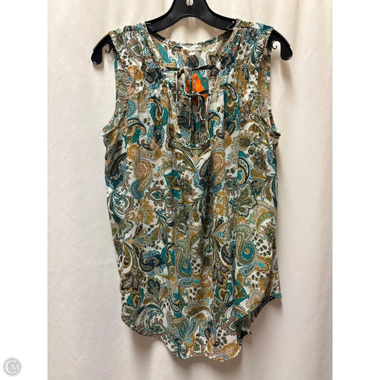 Top Sleeveless By Maurices In White, Size: L