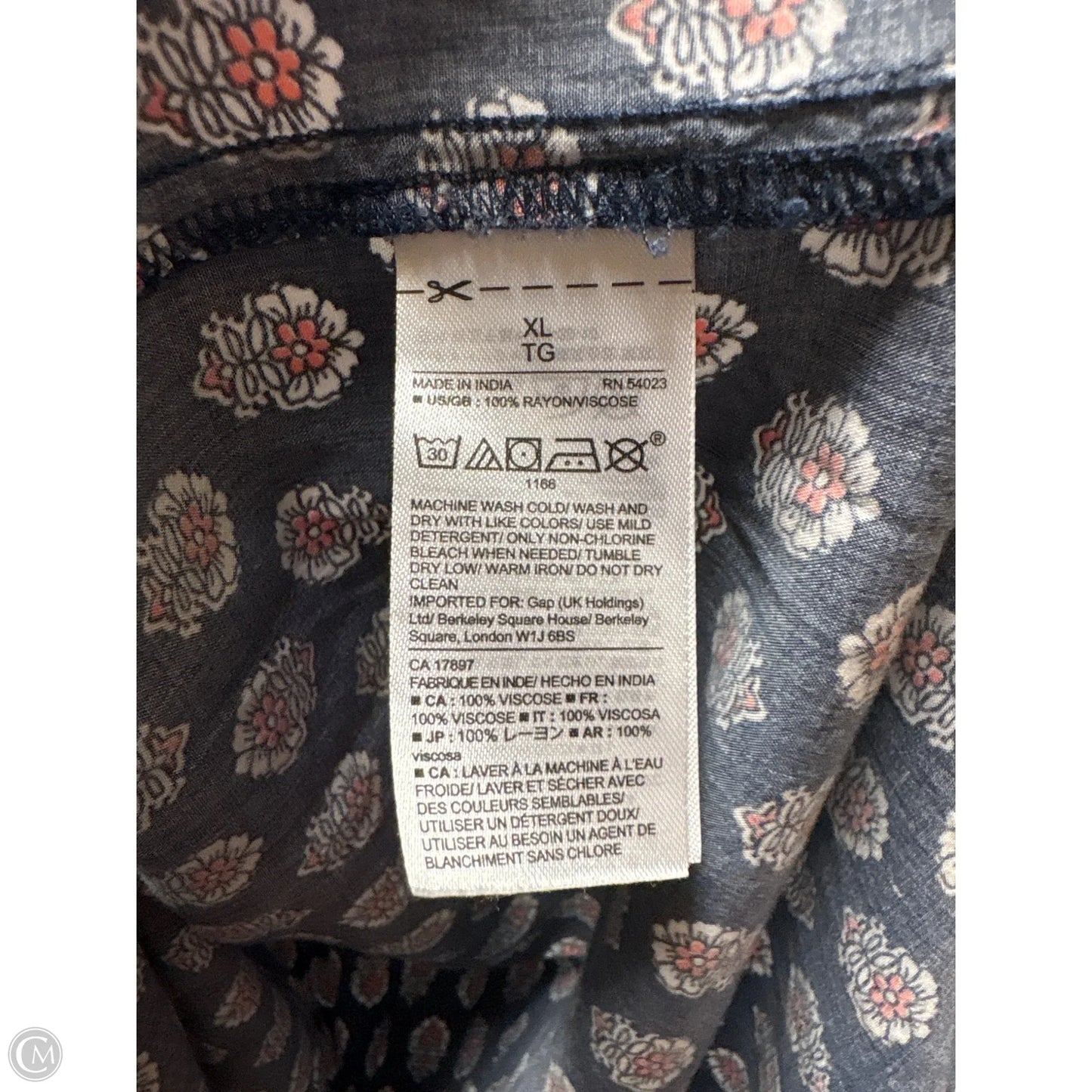 Dress Casual Maxi By Gap In Blue, Size: Xl