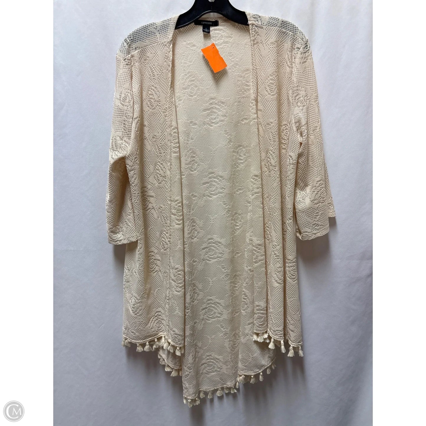 Swimwear Cover-up By Espresso In Cream, Size: L