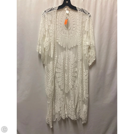 Swimwear Cover-up By Clothes Mentor In White, Size: Osfm
