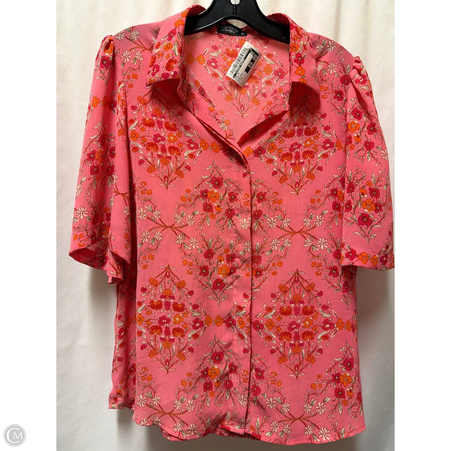 Top Short Sleeve By Clothes Mentor In Pink, Size: M