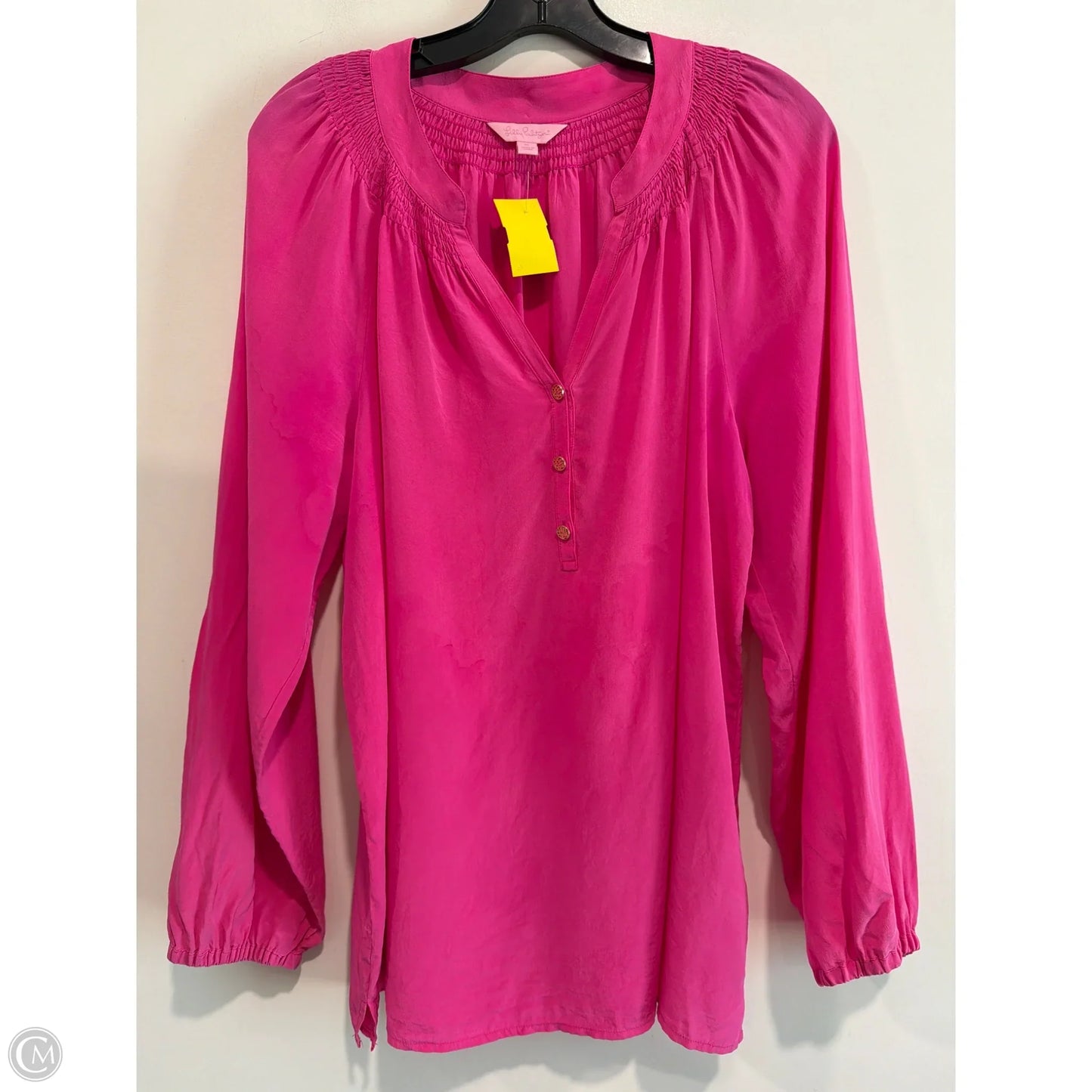 Top Long Sleeve Designer By Lilly Pulitzer In Pink, Size: Xl