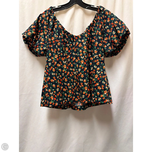 Top Short Sleeve By Old Navy In Navy, Size: L
