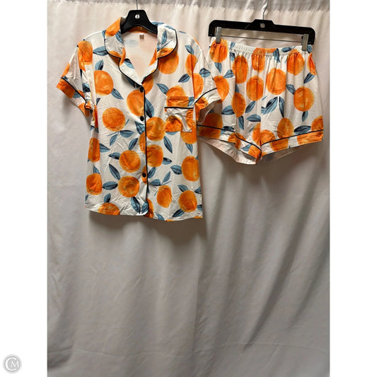 Pajamas 2pc By Clothes Mentor In Orange, Size: L