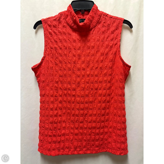 Top Sleeveless By Fred David In Coral, Size: M