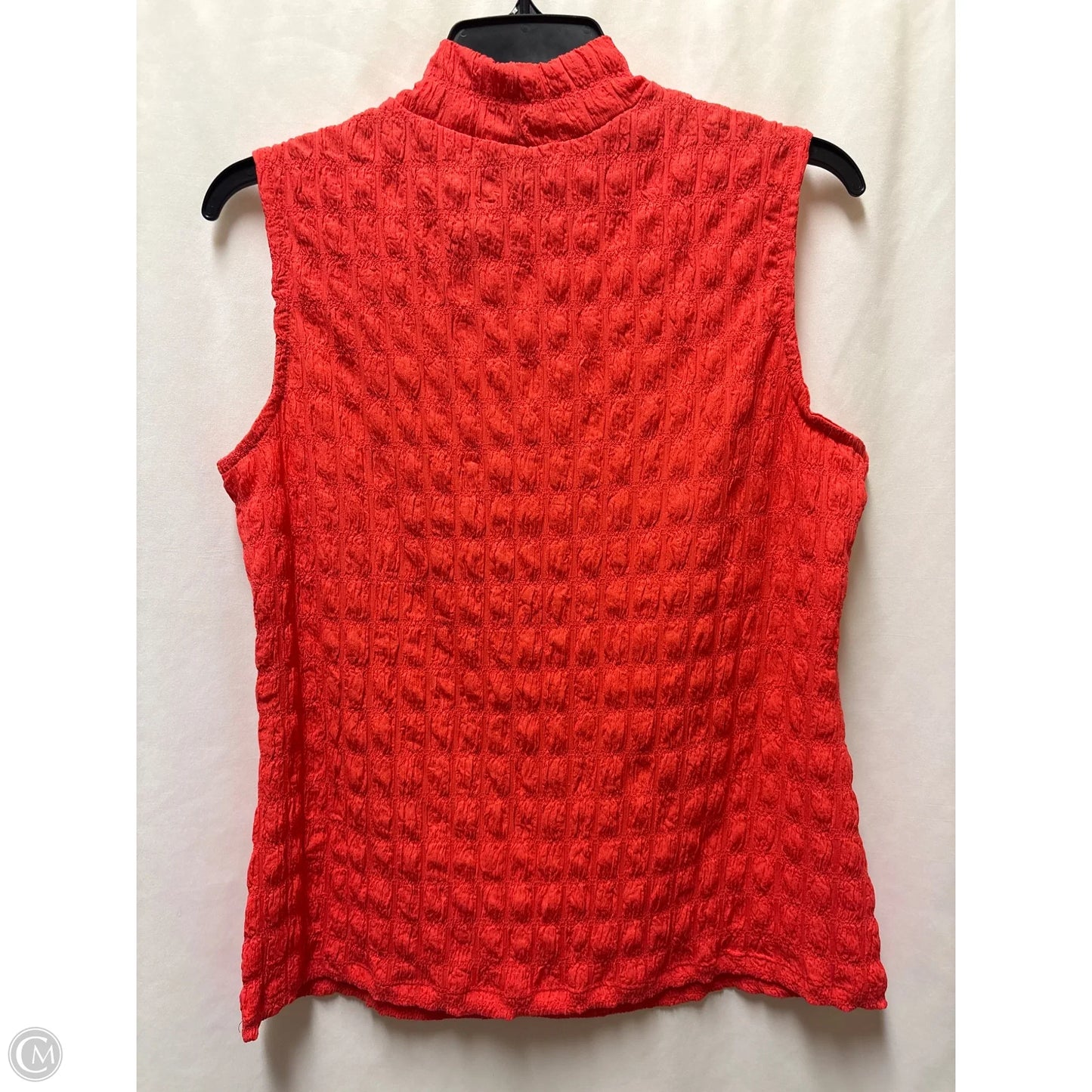 Top Sleeveless By Fred David In Coral, Size: M