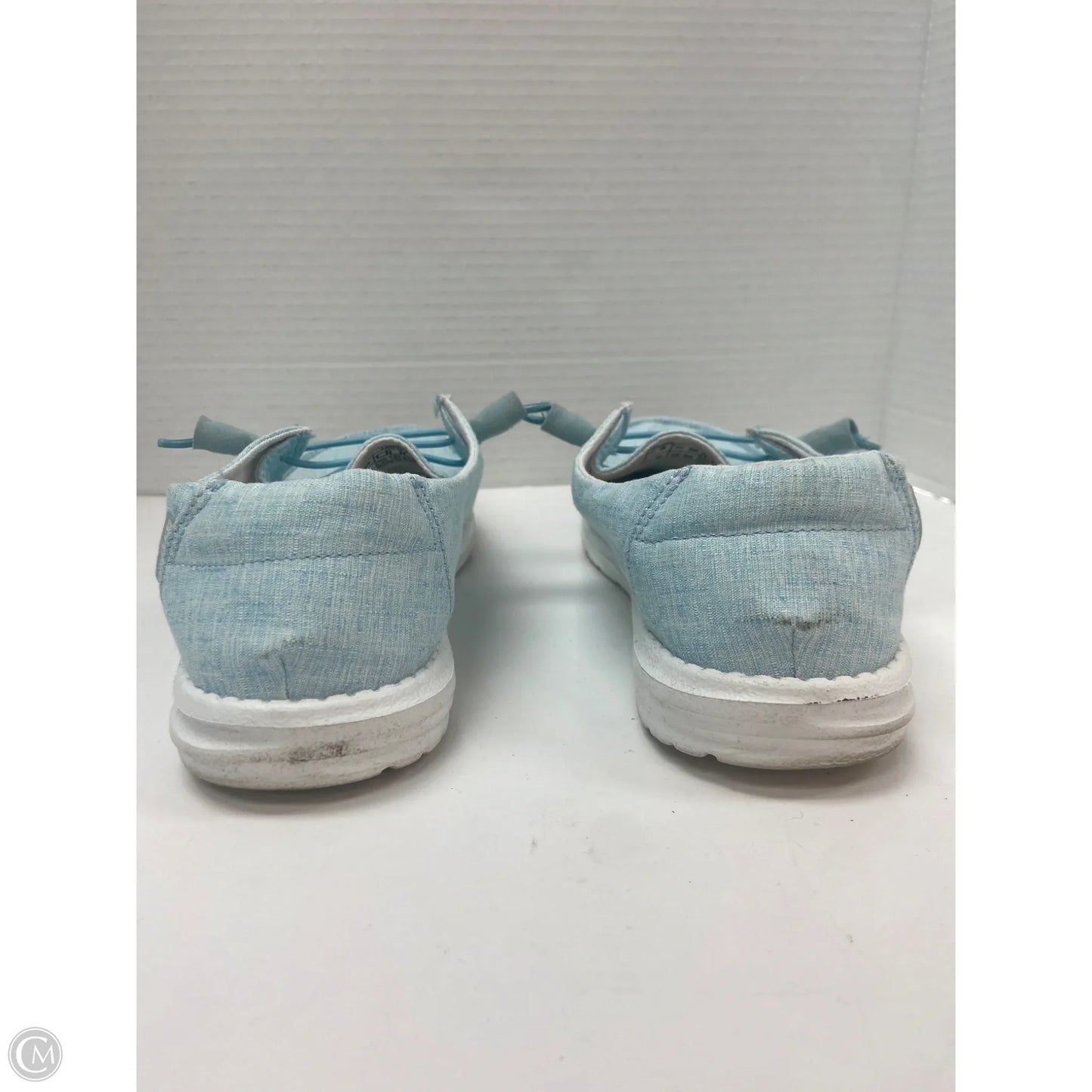 Shoes Flats By Hey Dude In Blue, Size: 8