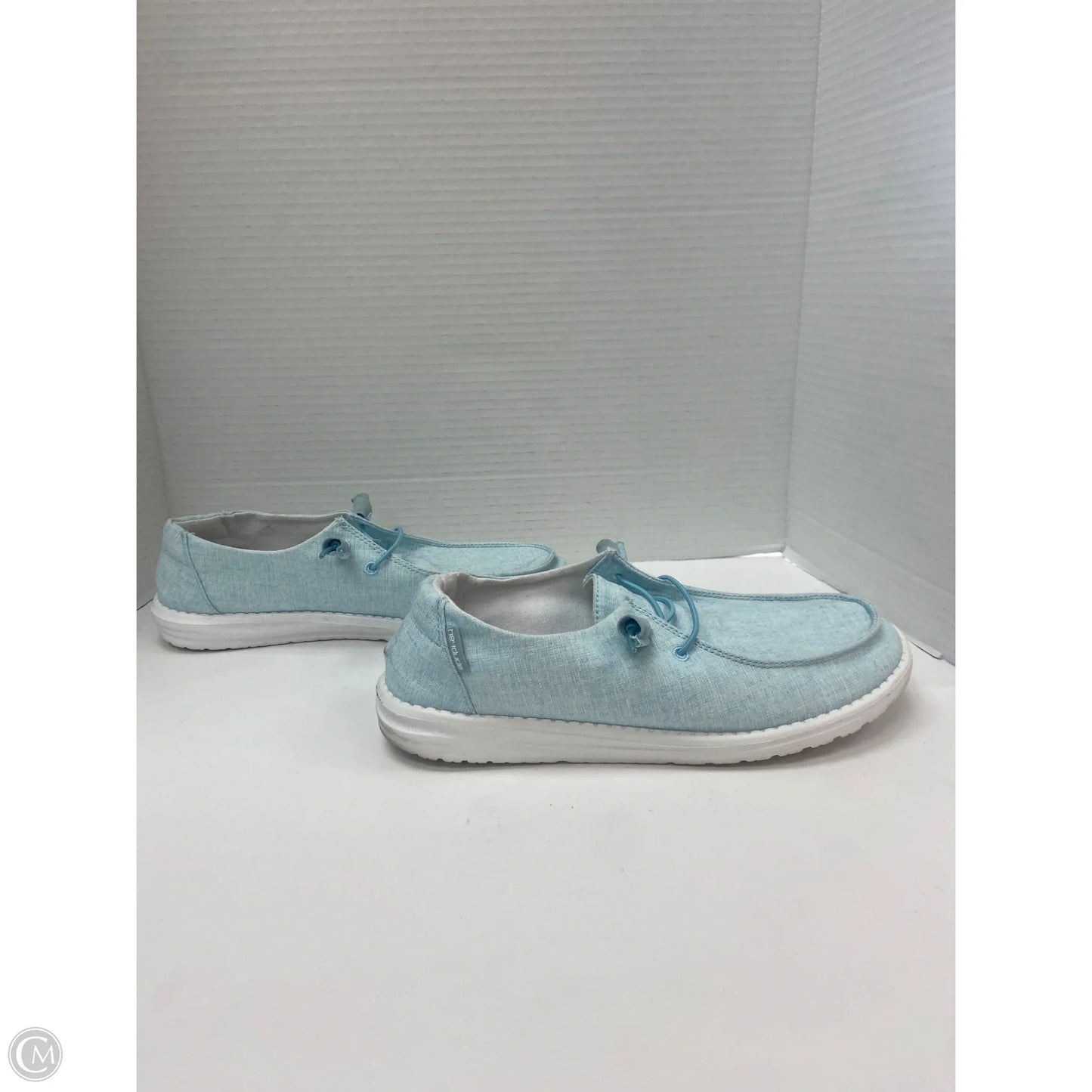 Shoes Flats By Hey Dude In Blue, Size: 8
