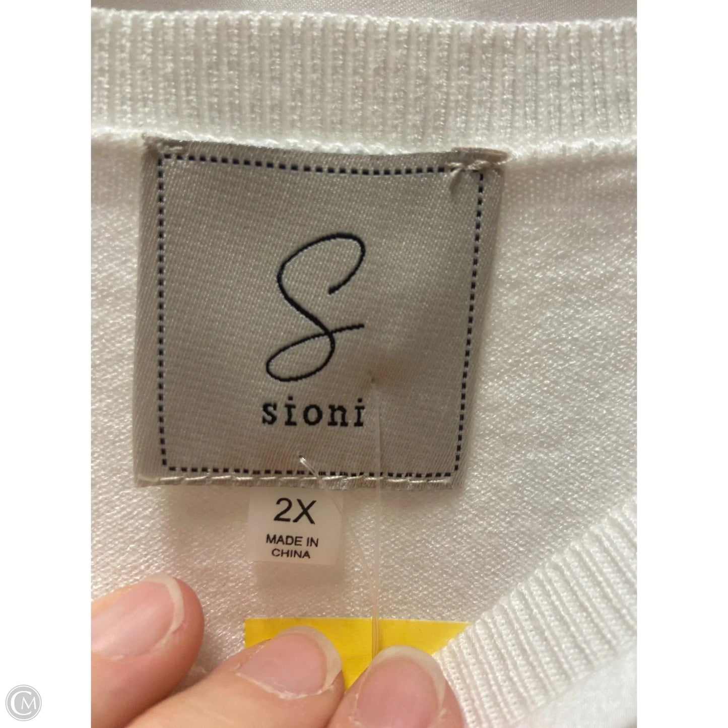 Top Short Sleeve By Sioni In Floral Print, Size: 2x