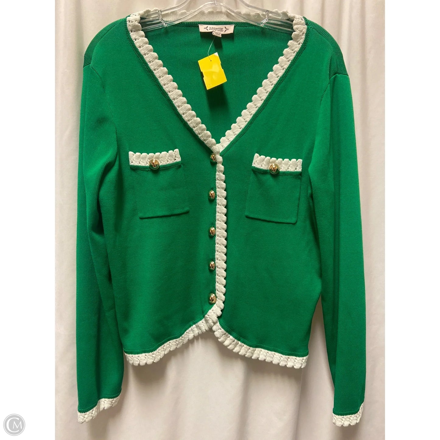 Cardigan By Nanette By Nanette Lepore In Green, Size: L