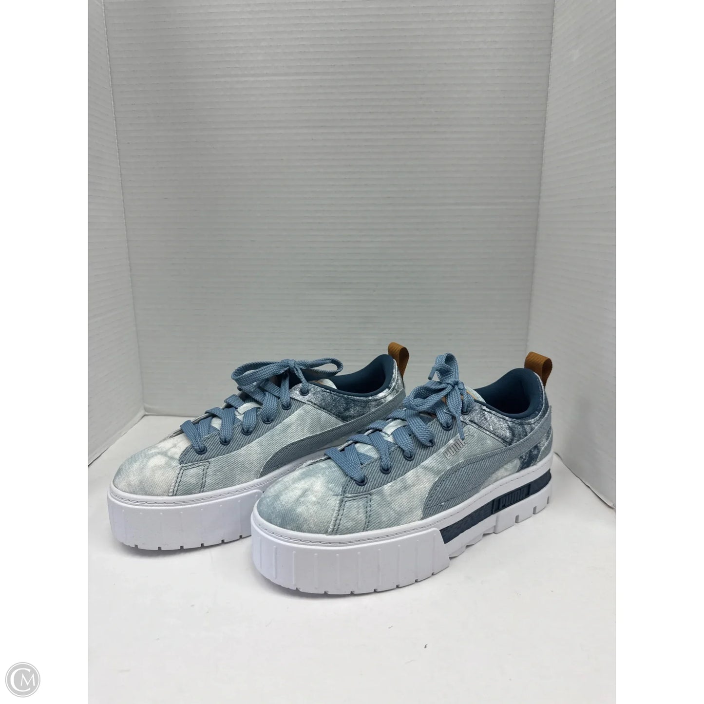 Shoes Sneakers By Puma In Blue, Size: 9