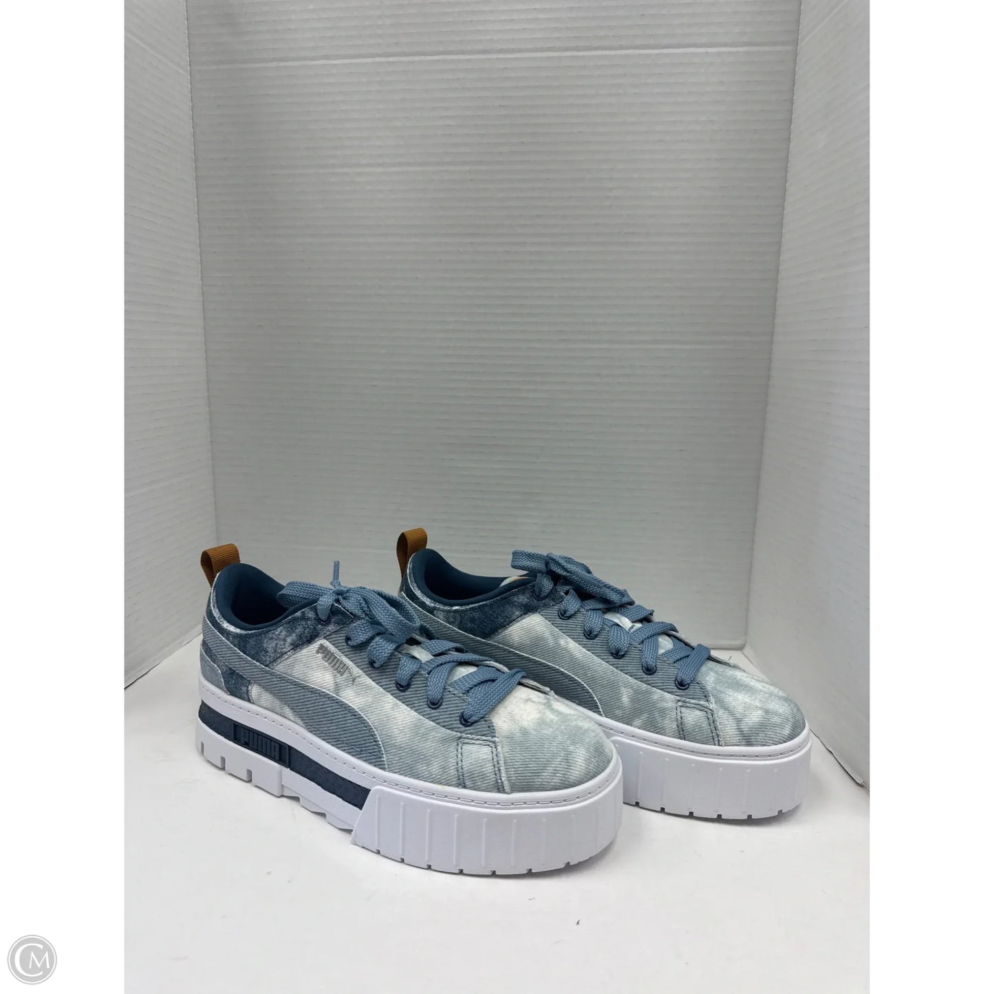 Shoes Sneakers By Puma In Blue, Size: 9