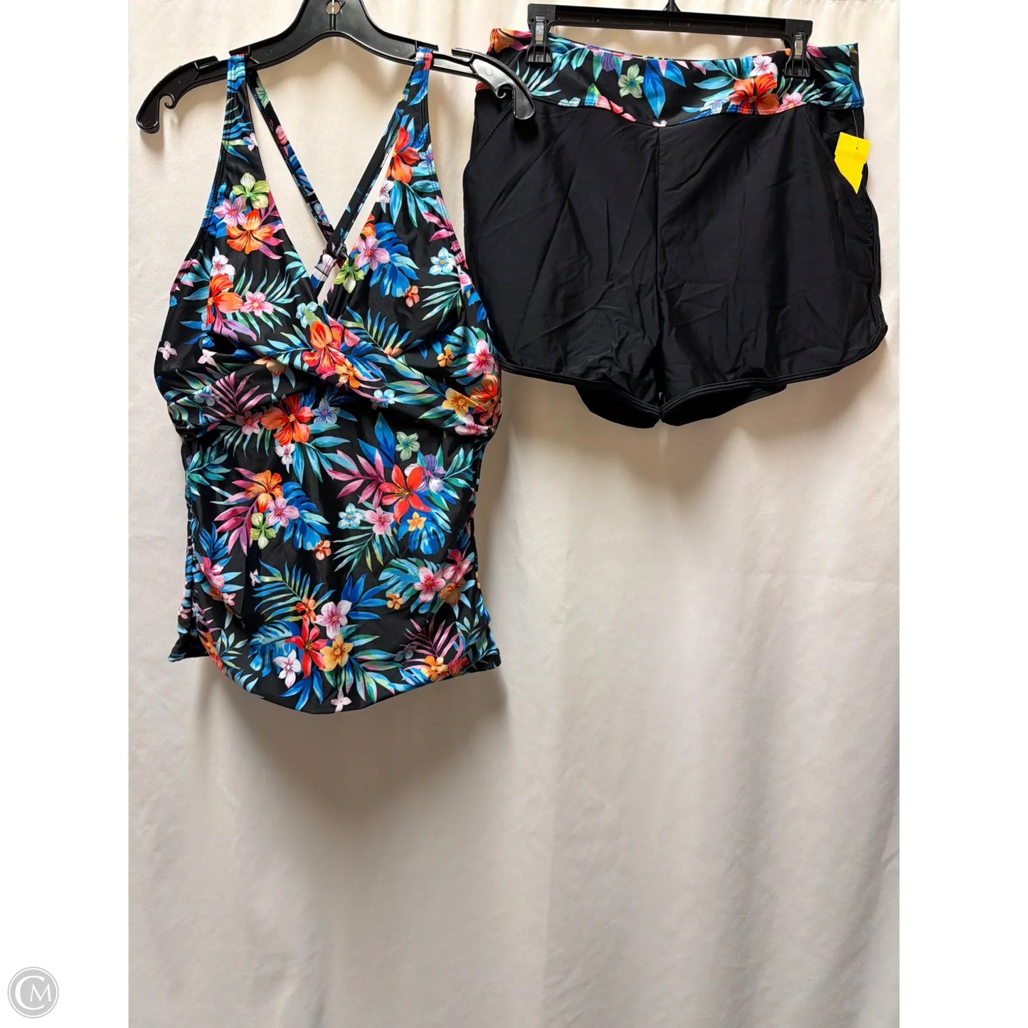 Swimsuit 2pc By Clothes Mentor In Floral Print, Size: Xl