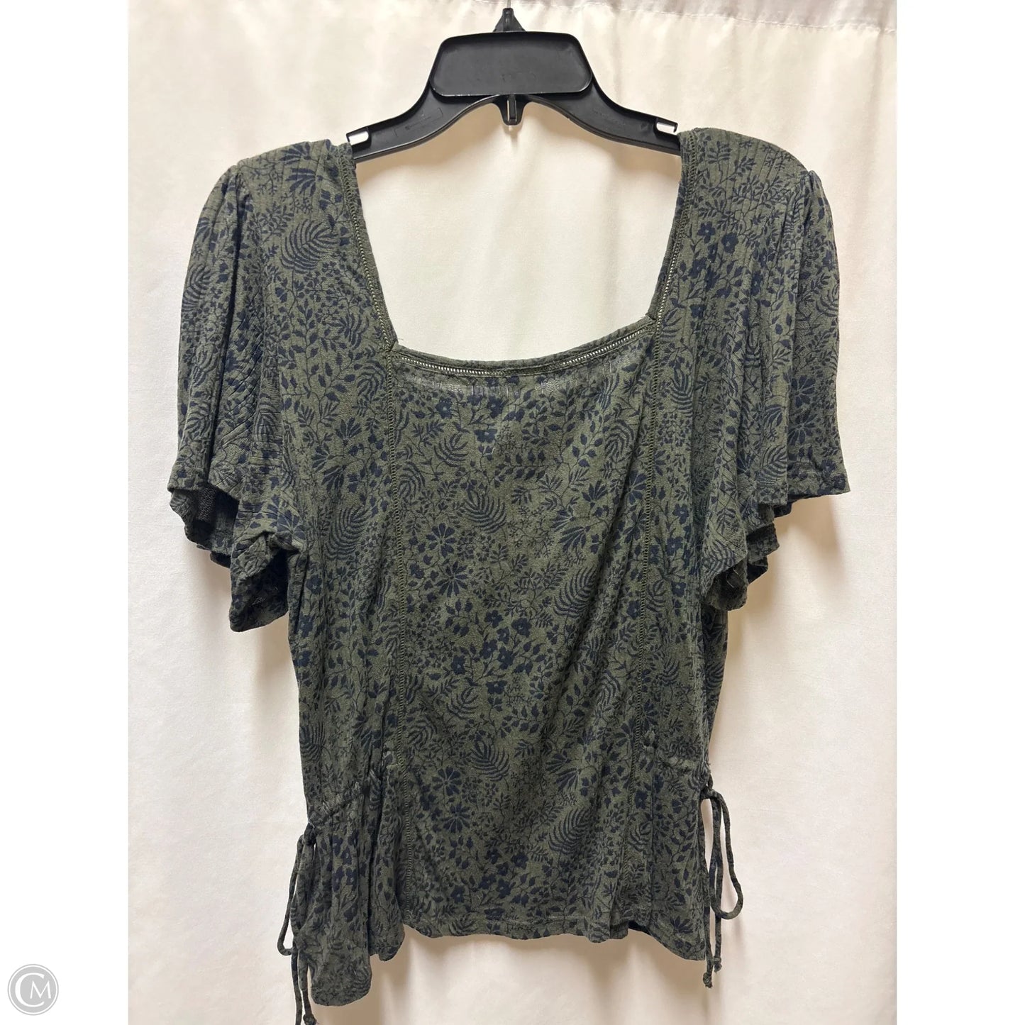 Top Short Sleeve By Lucky Brand In Green, Size: M
