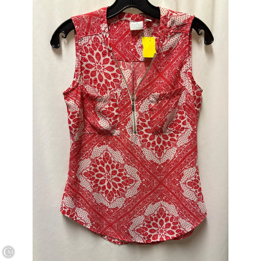 Top Sleeveless By Soho Apparel In Red, Size: Xs