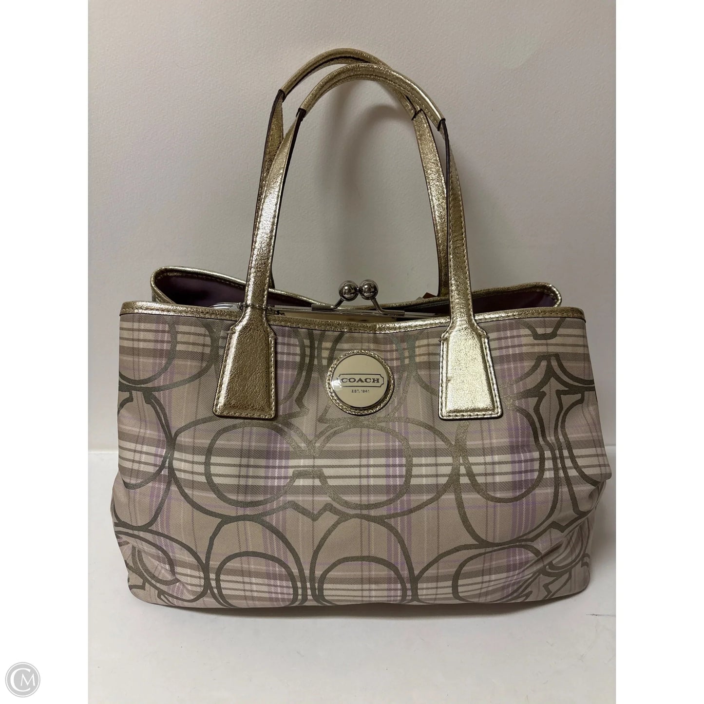 Handbag Designer By Coach, Size: Medium