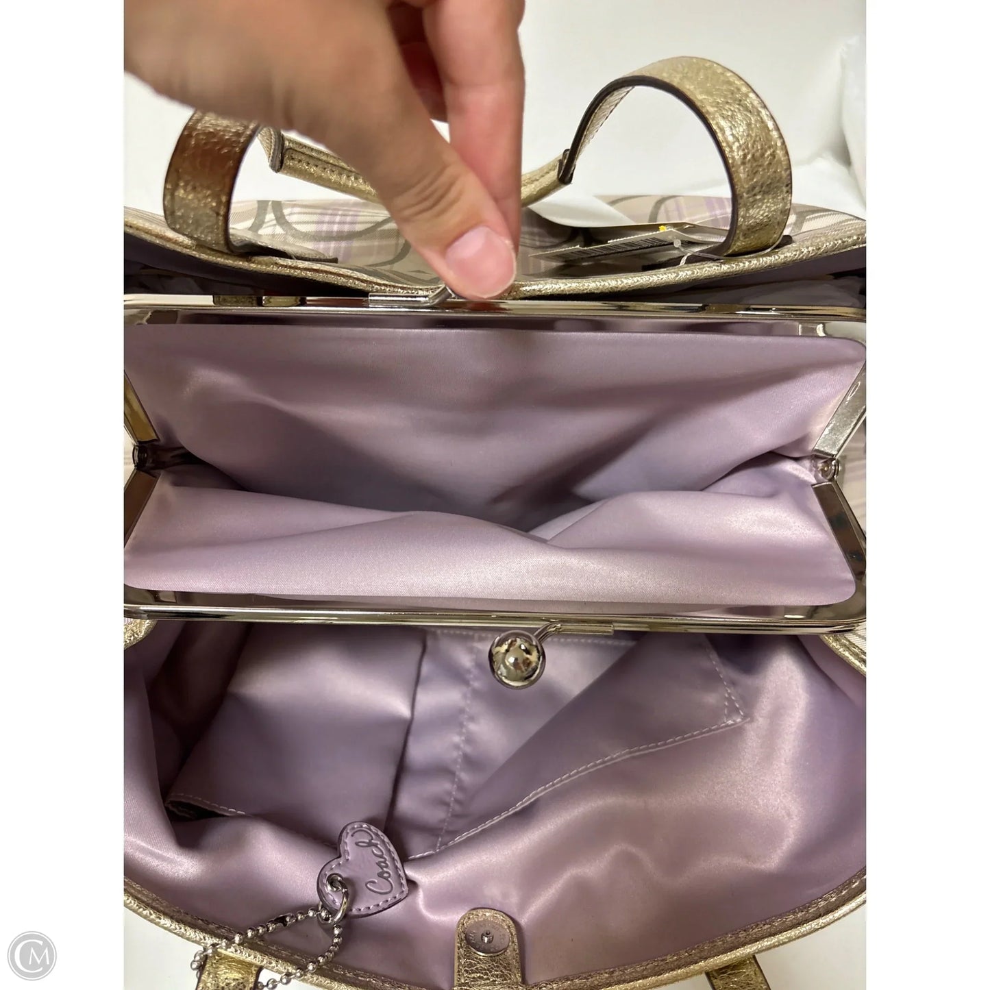 Handbag Designer By Coach, Size: Medium